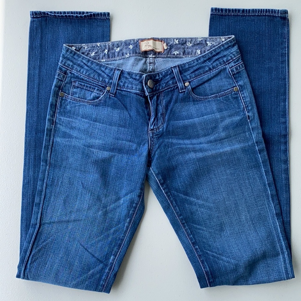 PAIGE| Blue heights skinny jeans